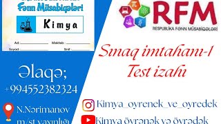 RFM 20232024 Sınaq imtahanı1 kimya rfm keşfetteyiz hazırlıq təhsil riyaziyyat [upl. by Mabel857]