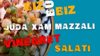 Juda ham mazzali Vinegret salati  Жуда хам маззали винегрет салати bizbubiz vinegret salatlar [upl. by Sueddaht]