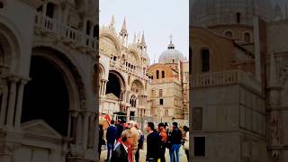 Explore Venice’s Bustling Hub 🏰🇮🇹Piazza San Marco on a Cloudy day ☁️travelshorts travelitaly [upl. by Emmerie890]