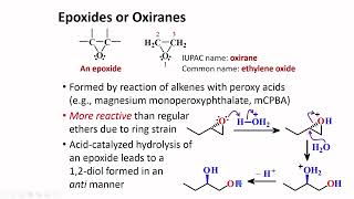 Epoxides │ Ethers │ Organic Chemistry [upl. by Hammerskjold]