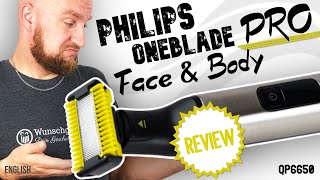 Philips OneBlade Pro Face amp Body Review ► Whole body w just one device ✅ Reviews quotMade in Germanyquot [upl. by Levy]