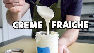 How to Make Creme Fraiche  From Scratch [upl. by Maxa57]