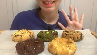 토들쿠키 초코칩말차넛호두초코칩더블초코아몬드마카다미아캐러멜 먹방Levain cookieKorean mukbang [upl. by Nicoli]