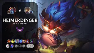 Heimerdinger Support vs Rell  KR Master Patch 1324 [upl. by Shumway]