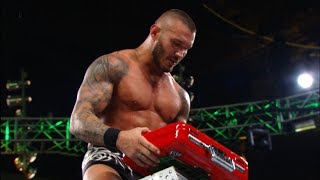 Randy Orton wins WWE Money in the Bank Ladder Match WWE Money in the Bank 2013 [upl. by Philpot]