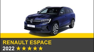 Euro NCAP Crash amp Safety Tests of Renault Espace 2022 [upl. by Ocirderf295]