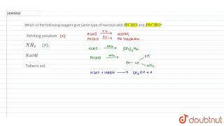 Which of the following reagent give same type of reaction with HCHO and PhCHO [upl. by Allistir648]