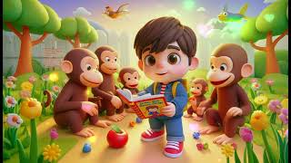 quotCurious George Song 2  Kuki Kids Music  Cartoon Nursery Kids Songsquot [upl. by Frasier]