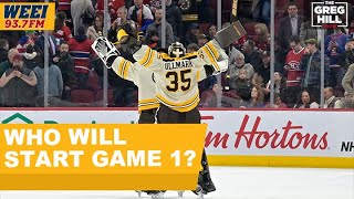 Which Bruins goalie will get the nod in the playoffs [upl. by Neal]