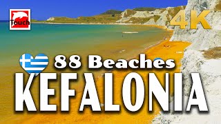 88 Best Beaches of KEFALONIA Greece 4K ► Top Places amp Secret Beaches in Europe touchgreece [upl. by Ibib]