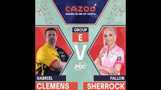 PDC Grand Slam of Darts 2021 11 16  Gabriel Clemens vs Fallon Sherrock  HUN [upl. by Yarahs]