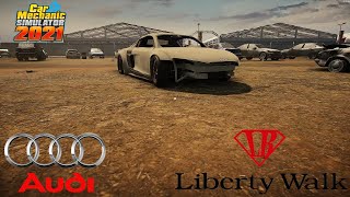 Rebuilding a Liberty Walk Audi R8 I Car Mechanic Simulator 2021 [upl. by Amero7]