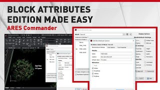 Block Attributes Edition Made Easy  ARES Commander [upl. by Hanyaz]