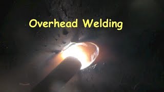 Overhead Welding 7018 vs Dual Shield Flux Core [upl. by Maxima]