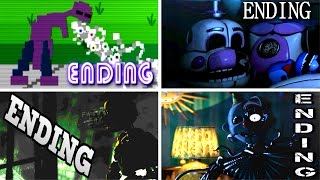 Five Nights at Freddys Sister Location ALL ENDINGS  FNAF Sister Location [upl. by Feil]