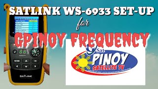 SATLINK WS6933 SETUP  FOR GPINOY SET TOP BOX [upl. by Frodeen]