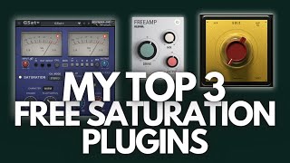 Top 3 Free Saturation Vst Plugins For Producers  Freeamp by klevgrand amp more [upl. by Rollo211]