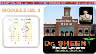 EXPLAIN THE PHYSIOLOGICAL BASIS OF MEMBRANE POTENTIAL MODULE 3 LEC1 CHAPTER 5 [upl. by Aizahs]