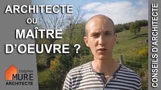 Architecte ou Maître doeuvre  MinutArchi 17 [upl. by Aniwde]