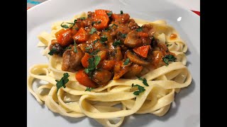 Tagliatelle Pasta Bolognese Recipe [upl. by Einaffets]