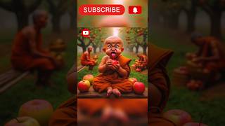 So Little Cute Monk 🤯🔥cute youtubeshorts shivi [upl. by Ahtelahs534]