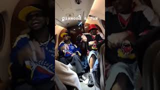 DIAMOND NA JUX IN PRIVATE JET ✈️✈️ diamondplatnumz jux ololufemi newmusic how howto shorts [upl. by Caraviello]