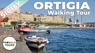 Ortigia Sicily Walking Tour  4K with Captions  Prowalk Tours [upl. by Araf]