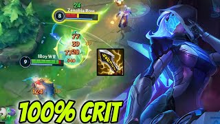 WILD RIFT ADC  THIS ASHE IS TOO STRONG WITH CRIT BUILD IN PATCH 52C GAMEPLAY [upl. by Adyaj]