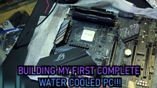 Building My FIRST Completely Water Cooled PC pcgaming pcbuild watercooled [upl. by Cacie]