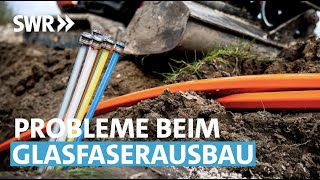 Warten auf das schnelle Internet  Kritik am Glasfaserausbau  Zur Sache RheinlandPfalz [upl. by Hsiekal]