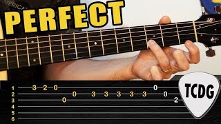 Melodía FÁCIL en Guitarra Acústica Perfect  Ed Sheeran  TABS TCDG [upl. by Janaya]