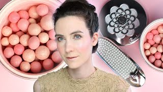 NEW GUERLAIN Spring 2021 makeup collection Pearl Glow  Review amp DEMO  Swatches [upl. by Kitrak]