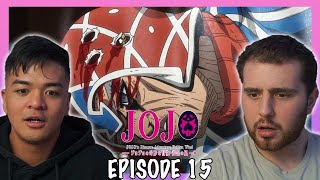 WHAT IS ACTUALLY HAPPENING RIGHT NOW  JJBA Golden Wind Episode 15 REACTION [upl. by Ruelu308]