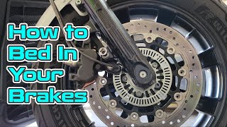 Bedding the brakes on your motorcycle [upl. by Inajna]