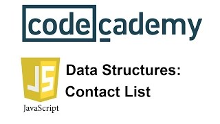 Learn JavaScript with Codecademy Contact List [upl. by Ellon541]