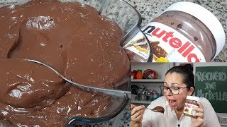 RECHEIO CREME DE NUTELLA Cremoso para bolo e tortas [upl. by Studdard160]