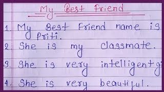 My Best friend essay in English  10 Lines on my best friend  My Best Friend [upl. by Olivier]