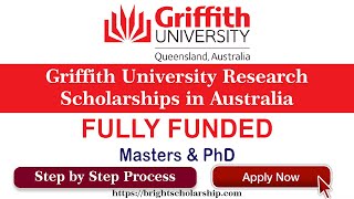 Full Free Griffith University Research Scholarships 202425 in Australia  Study in Australia [upl. by Ahselat]