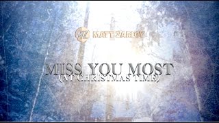 Mariah Carey  Miss You Most At Christmas Time Matt Zarley UnCOVERED 10 [upl. by Auhsuoj]