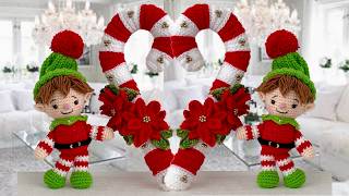 IDEAS GENIALES para NAVIDAD te hará DECORAR Así de Fácil Tu Casa de Crochet [upl. by Nicol]