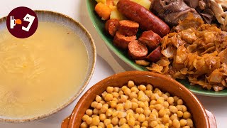 COCIDO madrileño con GARBANZOS la receta estrella del invierno más FÁCIL y SABROSA [upl. by Arquit]