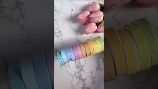 Diy washi tapes for journaling shorts diycrafts journaling [upl. by Cirri]