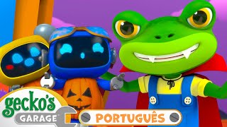 🕸️🦎 Aventuras de Arrepiar Garagem MalAssombrada  Garagem do Gecko  Desenhos em Português [upl. by Spohr]