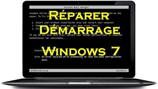 Comment réparer le démarrage de Windows 7 [upl. by Lorrie]