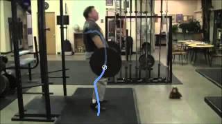 Mark Rippetoe Power Clean bar path [upl. by Anelav]