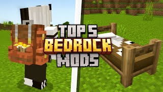 TOP 5 BEST ADDONS for Minecraft Bedrock 121 [upl. by Nuahsed]