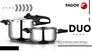 DUO olla a presión súper rápida  super fast pressure cookers FAGOR [upl. by Loredana]