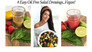 Easy Oil Free Salad Dressing  Vegan [upl. by Doownil701]