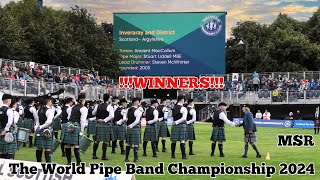 Inveraray amp District PB  Grade 1 MSR  World Pipe Band Championship 2024 [upl. by Ortrude]