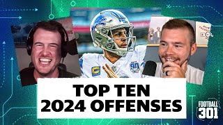 Predicting the top 10 offenses of 2024  Football 301  Yahoo Sports [upl. by Concoff]